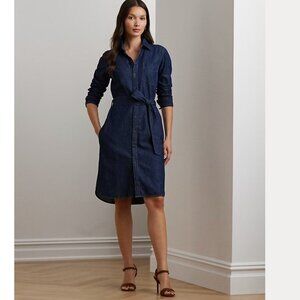 Lauren Ralph Lauren Blue Midi Dress